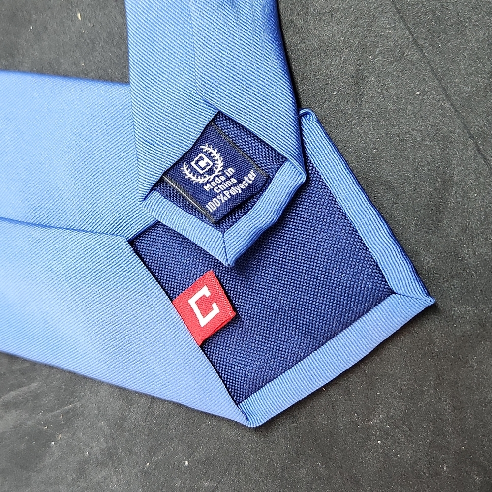 Chaps blue polyester tie - Picture 4 of 5